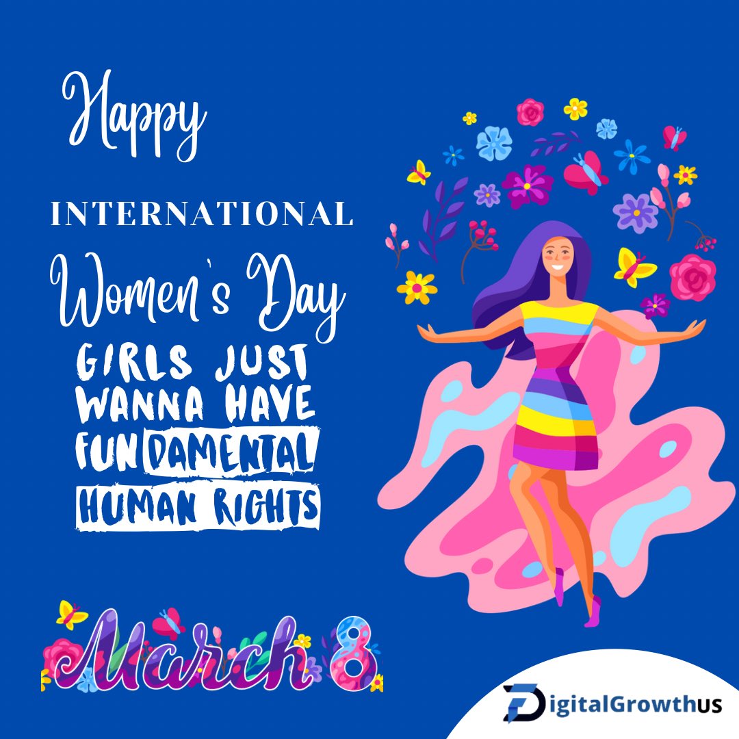 DigitalGrowthu1's tweet photo. Digitalgrowthus wishes you all a very Happy Women’s Day!

#womensday #women #internationalwomensday #womenempowerment #womensupportingwomen #womenpower #womeninbusiness #girlpower #feminism #love #womenstyle #woman #fashion #iwd #march #strongwomen #womenempoweringwomen https://t.co/YYrvkDAMDQ