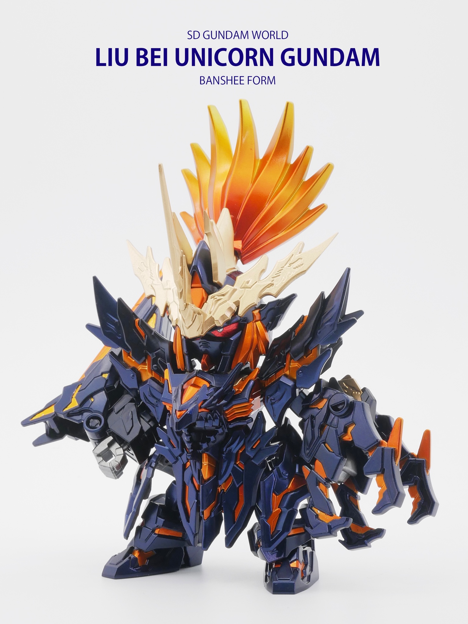 はしやん Sdガンダムの劉備ユニコーン2種を使ったバンシィ形態が完成しました 難しい改造 加工は一切無しのパーツ組み替え Amp 全塗装を楽しむ製作 誤算があったとすればマスキングが大変だったことぐらいw ガンプラ Sdガンダム ガンプラ好きな人と