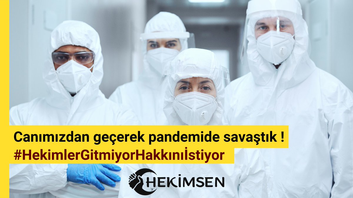 Bütün fedakarlıklarımızın görmezden gelinip, ülkesini seven hekimler hakkında topluma hedef gösterici dil kullanılması kabul edilemez. İyileşme beklerken karşılaştığımız üslup bardağı taşırmaktadır.

#HekimlerGitmiyorHakkınıİstiyor