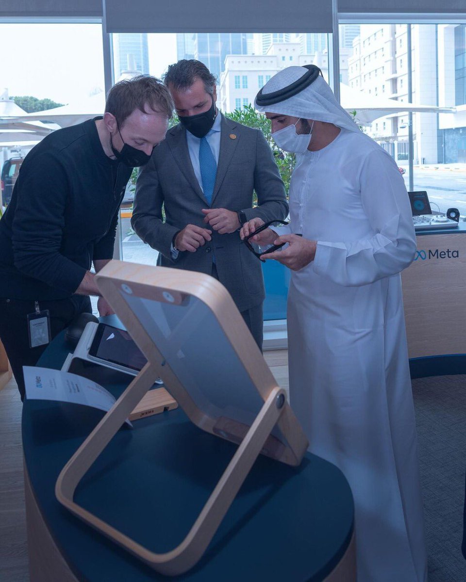 HamdanMohammed's tweet photo. Today, I attended the opening of @Meta’s regional headquarters in @DIC_Community. Dubai continues to consolidate its partnerships with global technology players as part of its ambitious vision to shape the future. https://t.co/RrbWRnAQPz