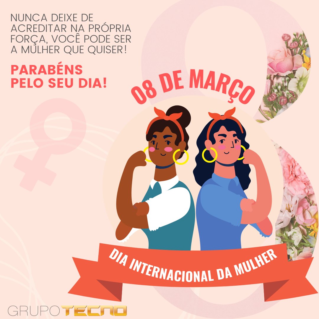 TecnoFerramenta's tweet photo. Nossa admiração e respeito por todas as mulheres que representam força, luta e que a cada dia, escrevem sua história no mundo. Feliz dia Internacional da Mulher! #diainternacionaldamulher #internationalwomensday #tecnoferramentas #tecnocalibracao https://t.co/39cUMbXnpR