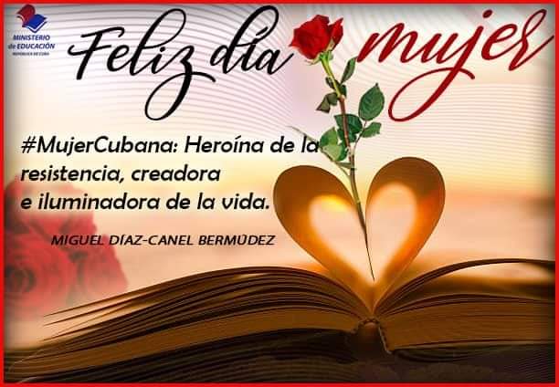SegundoGuines's tweet photo. #Cuba #CubaMined #8DeMarzo #CubaViveEnLasMujeres
Felicidades . https://t.co/v409ebZgbq