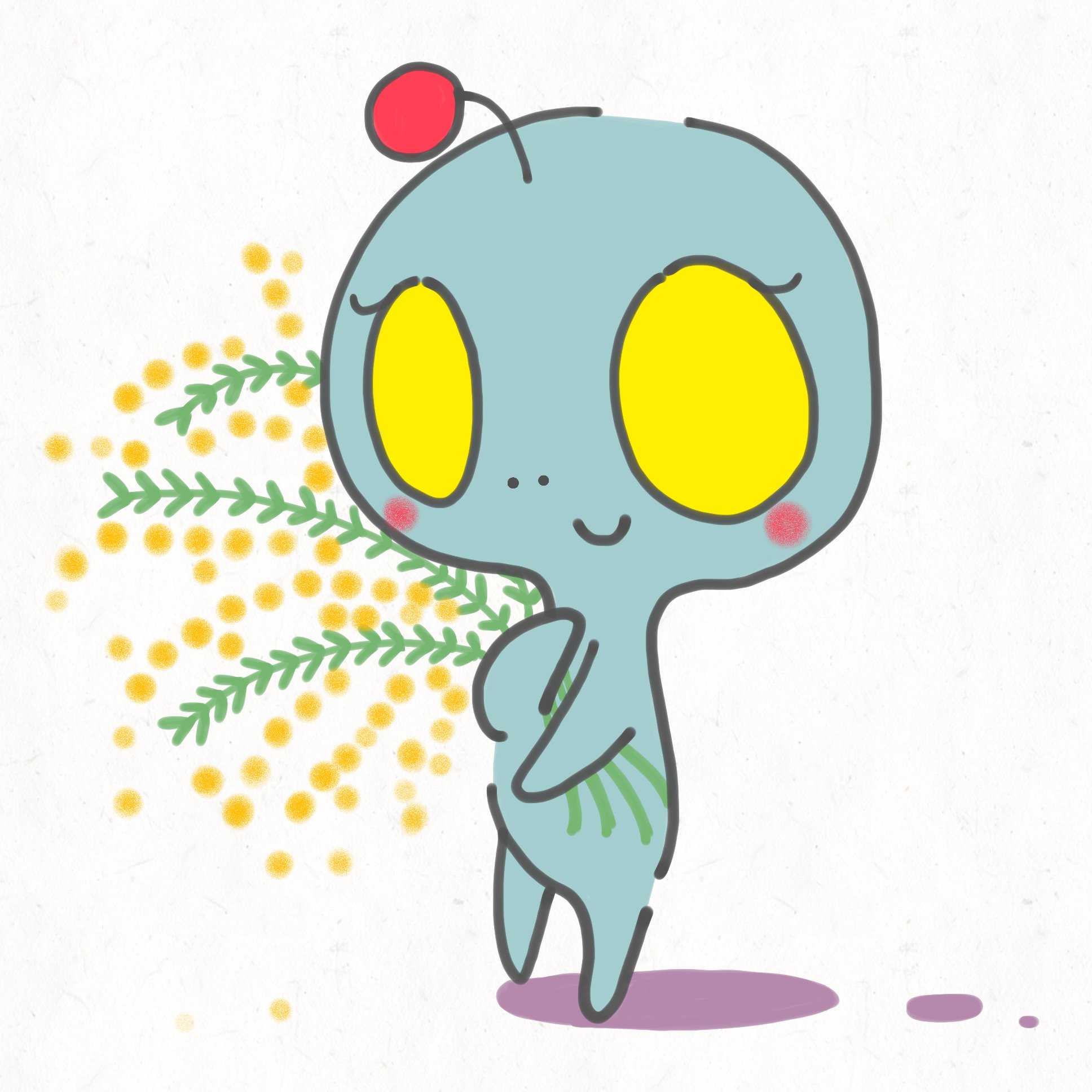 ぐれい グレイから女の子にミモザを送る日 女性人気を侵略中 ぐれい イラスト 侵略 絵描きさんと繋がりたい 宇宙人 ミモザ ミモザの日 国際女性デー イタリア 女性のための祭典 女 女性 Wowan T Co Isvylbfdis Twitter