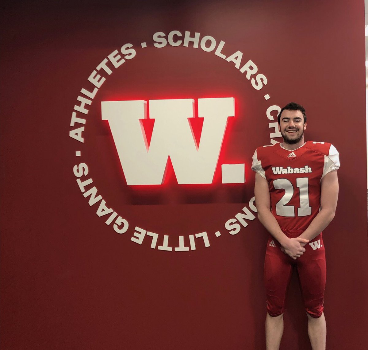 I am excited to announce my commitment to further my academic and athletic career at Wabash College! Thank you to all teammates, coaches, and family members who believed in me! Go Little Giants! #WAF <a href="/WabashFB/">Wabash College Football</a> <a href="/CoachJRiordan/">Joe Riordan</a> <a href="/CoachRidings/">Mike Ridings</a> <a href="/BCHSAthletics/">Bishop Chatard Athletics</a> <a href="/BCHSTrojansFB/">Bishop Chatard HS Football</a>