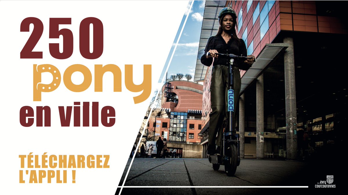 VilledEvryCourc's tweet photo. Le jeudi 🔟 mars, la Ville et @getapony lancent officiellement le service de trottinettes électriques en libre-service à Évry-Courcouronnes! Au total, 250 trottinettes seront déployées aux quatre coins de la ville, en 48 heures. 
#EvryCourcouronnes #TrottinettesElectriques https://t.co/DJWTuyfkoT