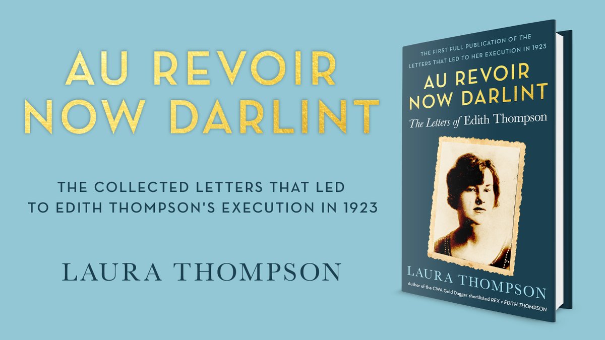 johnmitchinson's tweet photo. A reminder on #InternationalWomensDay of one of the great miscarriages of justice - the execution of Edith Thompson in 1923. Pre-order her astonishing letters, published by @unbounders and edited by #LauraThompson in book form for the first time.
https://t.co/418hjzK1Gw https://t.co/aNddCy5lNX