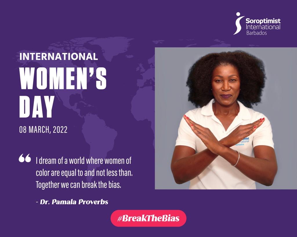pamproverbs's tweet photo. Happy IWD. #BreakTheBias -#soroptimist #IWD2022 https://t.co/owmGarXuIG
