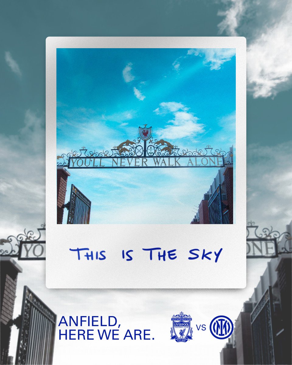 🌟 | #UCL 

Kita akan melangkah melewati gerbang ini untuk kali ketiga. Di sini kita sudah siap menghadapi apa pun.

#ForzaInter #UCL #AnfieldHereWeAre