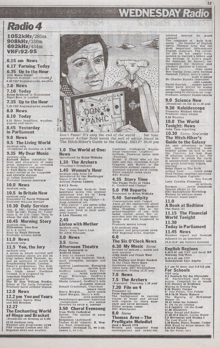 HG2G_Covers's tweet photo. Happy Anniversary to the Radio Version of The Hitchhiker's Guide to the Galaxy, which premiered on Radio 4 #OTD in 1978! https://t.co/OYCks50rJp