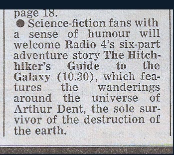 HG2G_Covers's tweet photo. Happy Anniversary to the Radio Version of The Hitchhiker's Guide to the Galaxy, which premiered on Radio 4 #OTD in 1978! https://t.co/OYCks50rJp