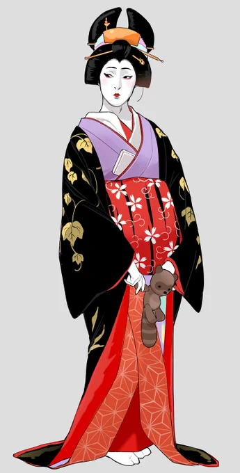 最近みた一條大蔵譚のお京さんとずっと描きたかった仇ゆめの深雪太夫～～😽💨💨 