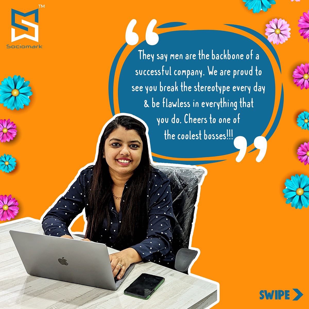 sociomarkin's tweet photo. They are Strong but also Gentle, Independent but also Caring, Smart but also Understanding; they are WOMEN. Celebrating the 'Remarkables' for their dedicated efforts & determination, Sociomark wishes everyone a very Happy Women's Day.
#MultiTaskQueen #internationalwomensday https://t.co/Azyy361CVm