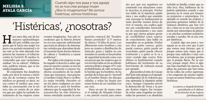 Me invitaron a escribir una columna de opinión en el <a href="/Reforma/">REFORMA</a> . Escribo sobre cómo lo que nos pasa “esta en tu cabeza”. Me cuentan qué les parece.