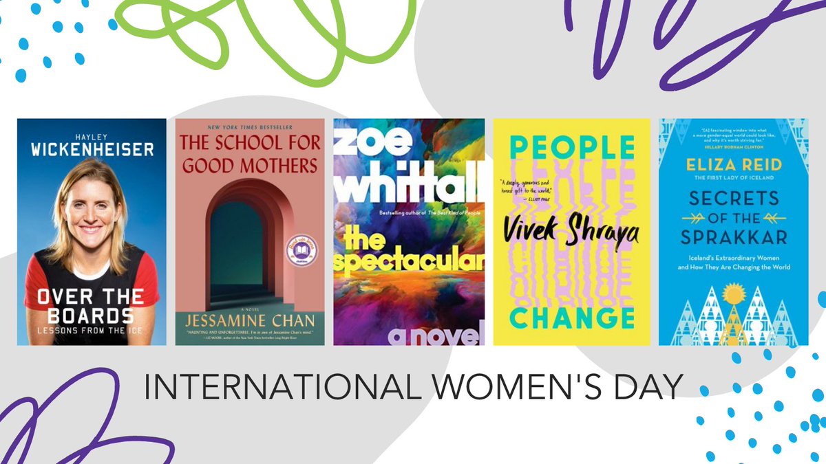 SPLibrary's tweet photo. Happy #InternationalWomensDay! Check out this hand-picked list of titles from @StMarysPL. Stratford cardholders can place these titles on hold and pick them up at SPL!
https://t.co/Omj9CocEOx
#EverWonder #IWD2022 #StratfordON #PerthCountyON https://t.co/Y7fjOOIUc8