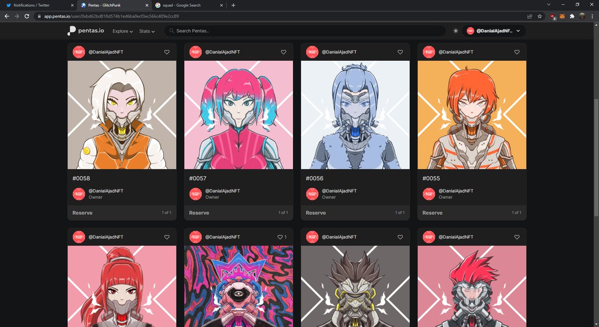 5 FEMALE GLITCHPUNK HASS BEEN DROP !!
app.pentas.io/user/0xbd62bd8…