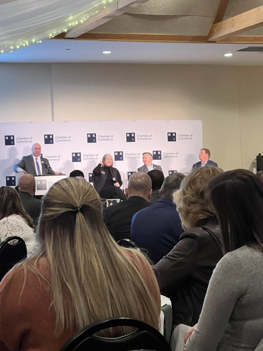 Hearing <a href="/JulzNKY/">Julie Kirkpatrick</a> talk about the great things #NKY adds to the bourbon industry (like The B Line) at #NKYChamberEggs