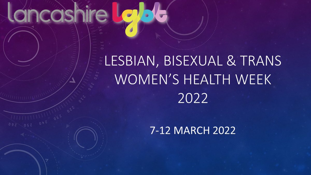 LancsLGBT's tweet photo. It's Lesbian, Bisexual &amp; Trans Women's Health Week! Check out details of online events at:
 https://t.co/Sbd58n8lsC

#lbtwomen #health #lgbt @LGBTOutnAbout @LGBTfdn https://t.co/wrPdX9iBMu