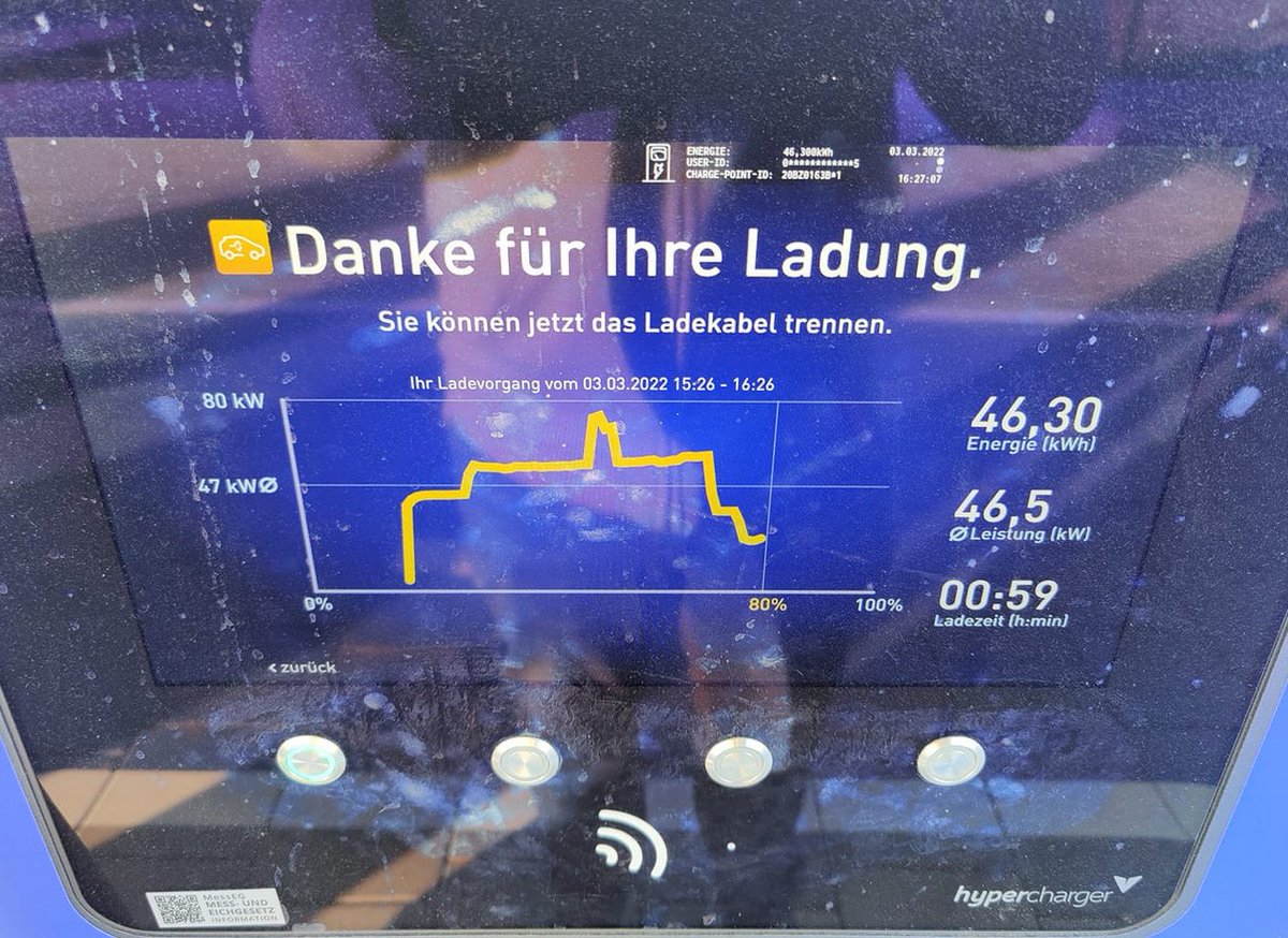 electricfelix's tweet photo. Pretty superdupercool if @EnBW rolls this out to all #hyperchargers
⚡️⚡️⚡️
#ladevorgang
#alwaysbecharging
#chargingcurve
#fastcharging
#Germany
#infrastructure
Picture by @andi__w46
@LavendelLab https://t.co/r53BKSa3AD