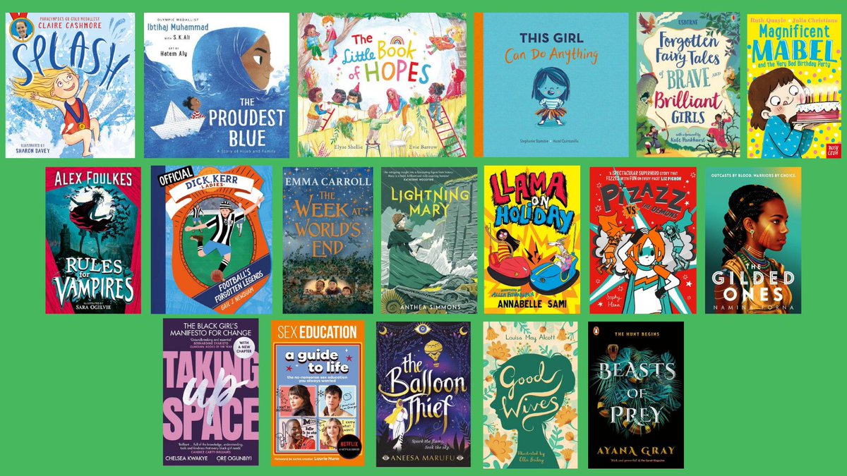 readingagency's tweet photo. Our #InternationalWomensDay booklist for children and young people includes the stories of a Paralympic swimmer and pioneering footballers, a 19th century classic, thrilling fantasy adventures and more! Check it out at https://t.co/dx1H6Yxvmr https://t.co/wOSCOXkQ1s