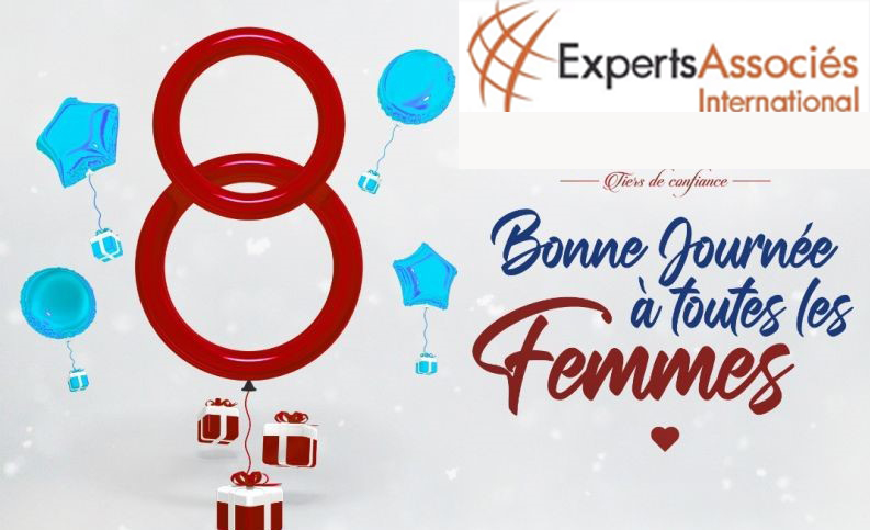 EAssocies's tweet photo. Chères femmes de Experts Associés, pour ce 8 mars 2022, la Direction Générale vous souhaite une bonne fête, beaucoup de réussite et encore plus de réussites à toutes les femmes du monde, avec un grand respect. https://t.co/DRsp3hCPix