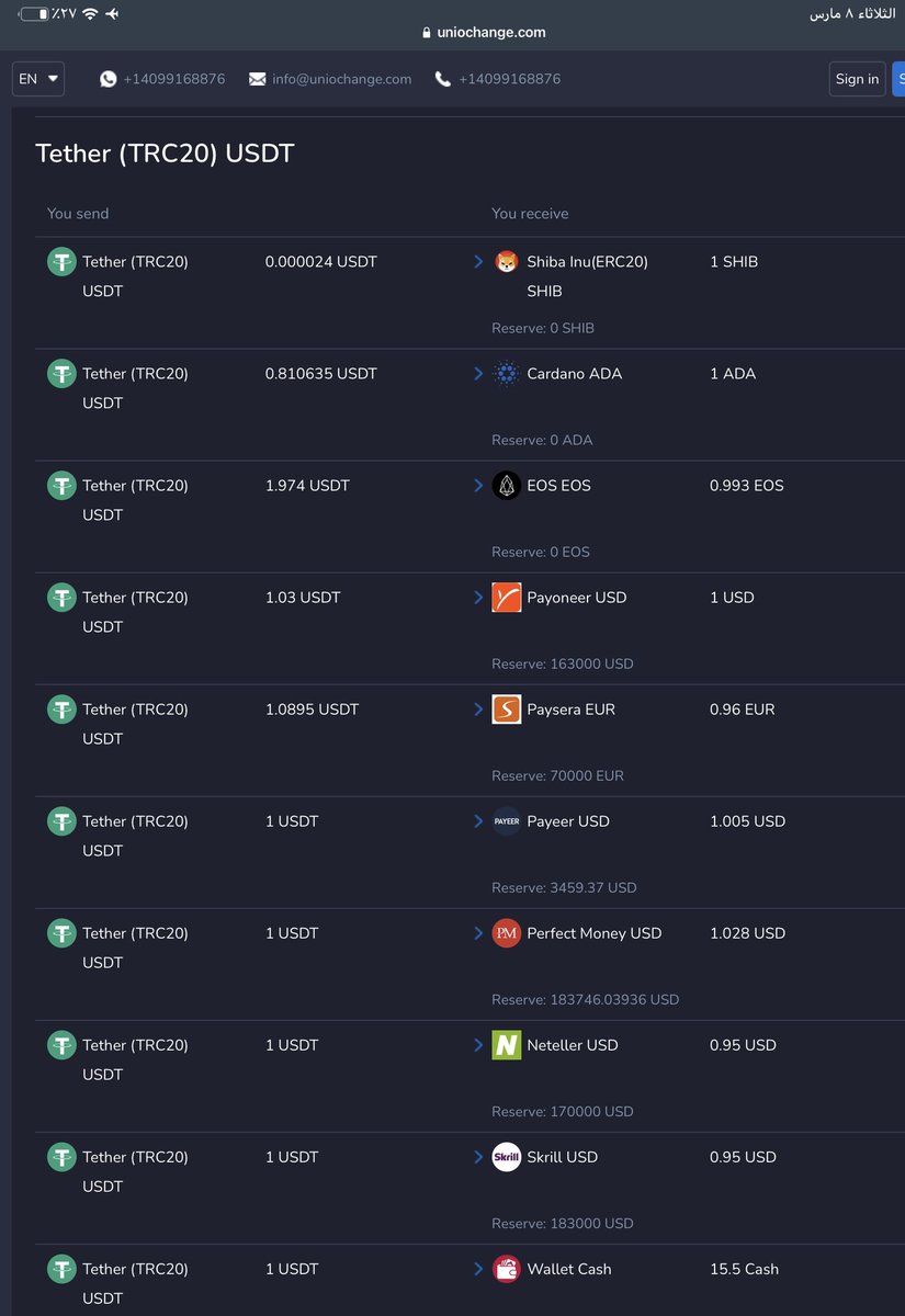 UNIOCHANGELTD's tweet photo. Exchange form #Tether ( #USDT ) to other payments in this moment🔄
Note; Special bonus when exchange from #Tether(USDT) to #Perfect_Money(USD)💰
Thank you for choosing us🤝
UNIOCHANGE TEAM🌀
#Crypto #Bitcoin #USD https://t.co/qnWglxFdhs