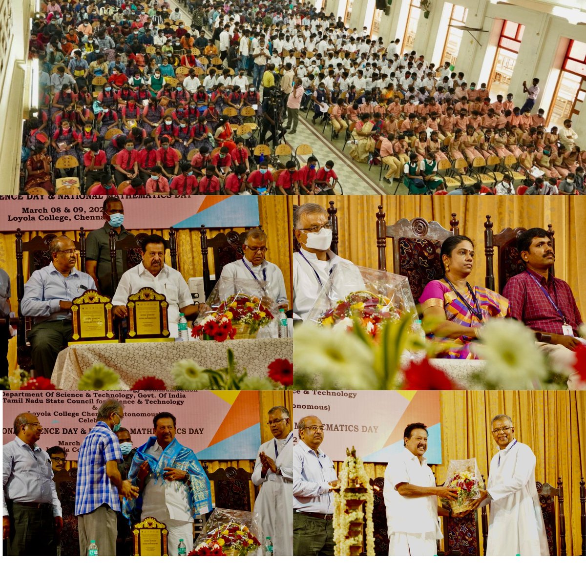 National Council for Science and Technology Communication Tamilnadu State Council for Science and Technology Loyola College (Autonomous), Chennai. @lcchennai @KPonmudiMLA