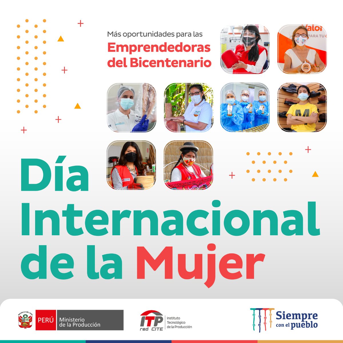 CITEChavi's tweet photo. ⭐ Conmemoramos el día internacional de la mujer saludando a las mujeres emprendedoras de toda la #RedCITE, quienes con su trabajo contribuyen al crecimiento productivo ⚙ y de la ciencia 👩🔬 del país. https://t.co/GfLIRIxVSO