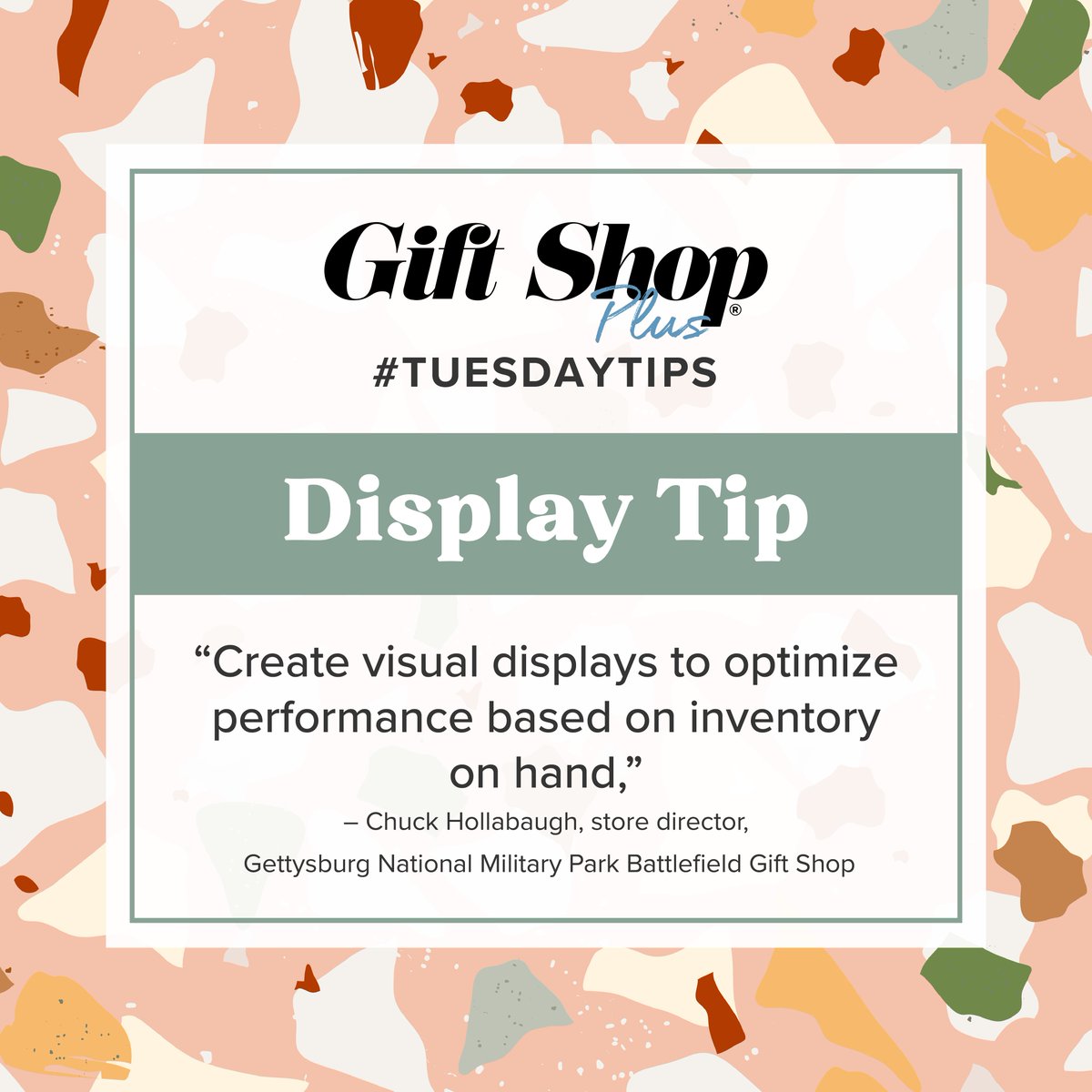giftshopmag's tweet image. “Celebrate and promote what you have – you may be having difficulty getting in one of your top-sellers, but use that as an opportunity to identify a product that could be your next best-seller.” #DestinationRetail #GiftShop #TuesdayTips #CulturalInstitutions