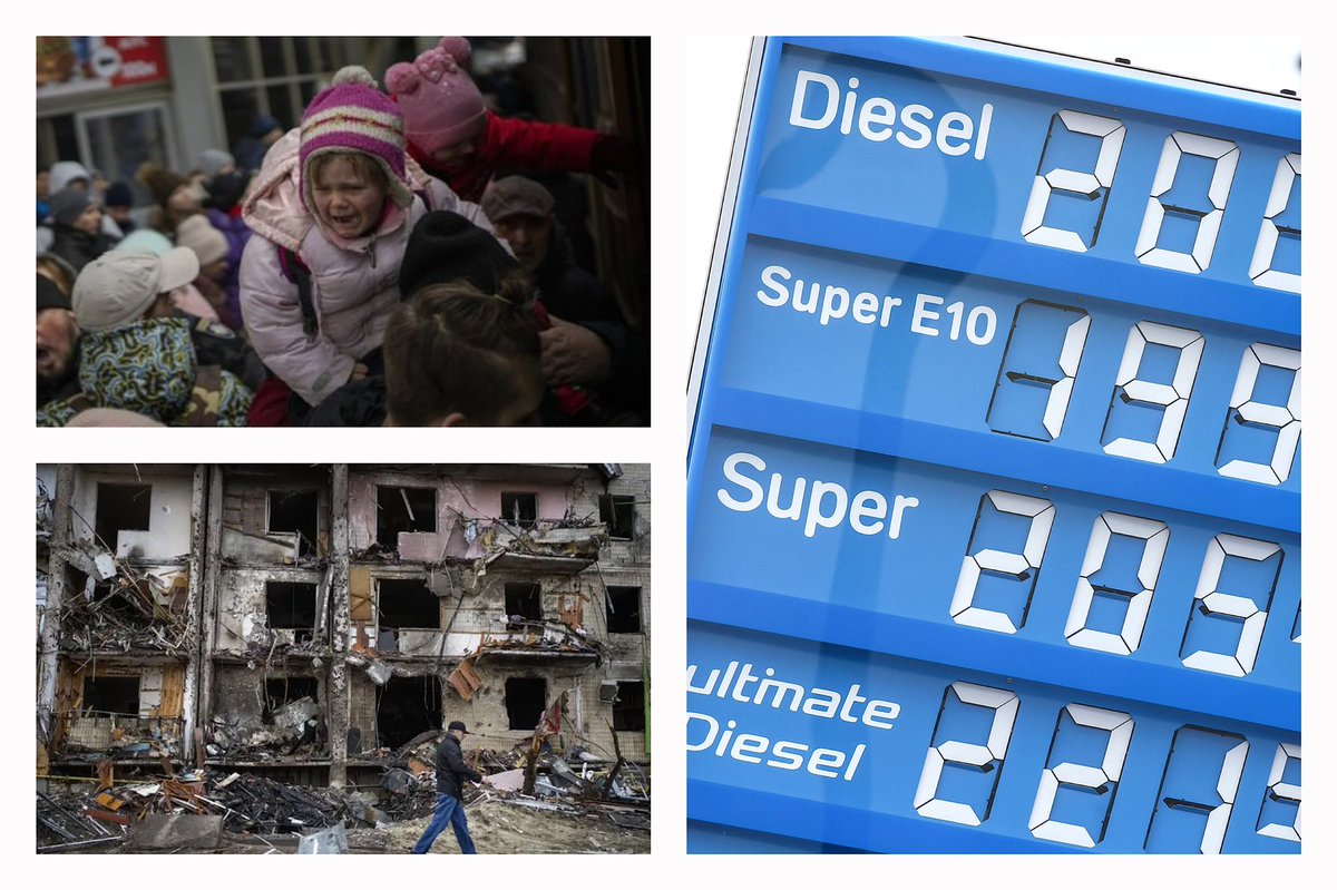 Links: echtes Leiden; rechts: deutsches Leiden. #Spritpreisbremse #Ukraine️ #Energie Spritpreise