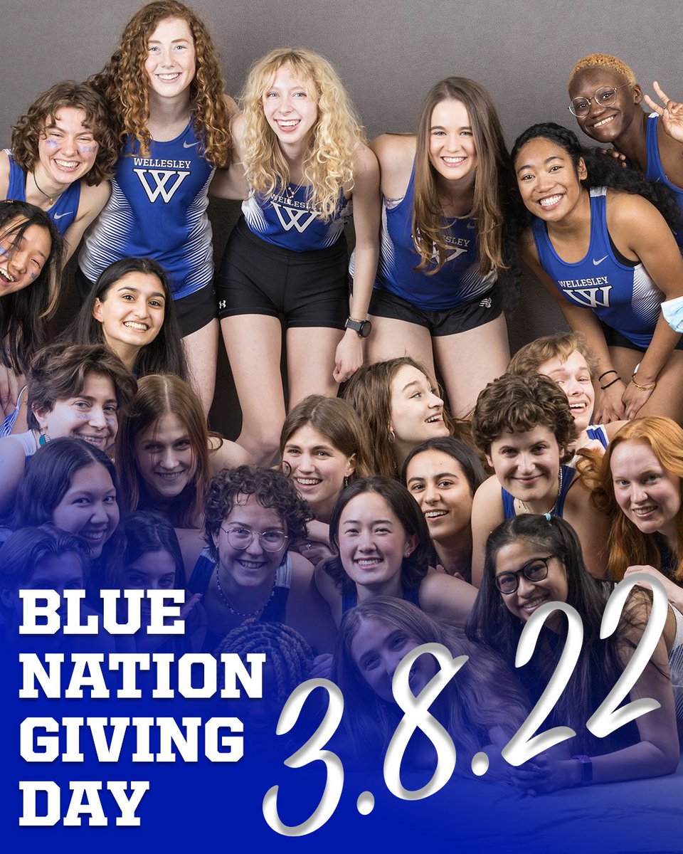 WellesleyXCTF's tweet photo. Today is #BlueNationGivingDay ! Let’s GO Blue - all to support our student-athletes. 

Make your gift at: https://t.co/zrTXE3j7IG https://t.co/RwTt3VTgKb