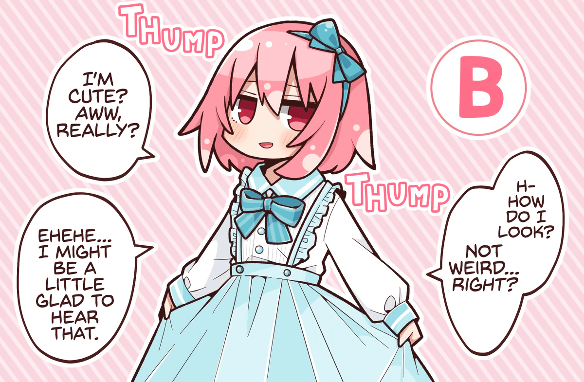 Hachirumi_'s tweet photo. I’m Begging You! Please Crossdress! (2)

Translated with @natsuichi_721's permission! https://t.co/wcYQfgw2Wa