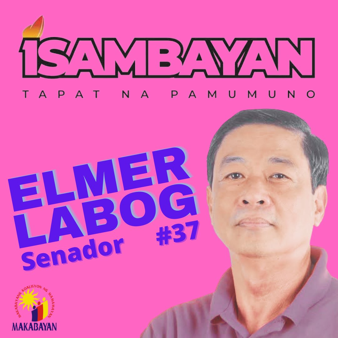 tonyocruz's tweet photo. Happy to know that 1Sambayan has added Makabayan’s @KaBongLabog among its senatorial candidates! https://t.co/wyLtJCxy2K