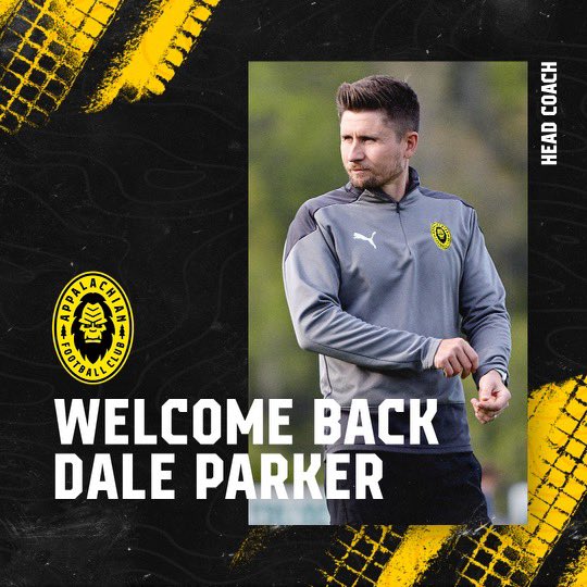 AppalachianFc's tweet photo. After a successful Inaugural Season, Appalachian FC is excited to announce that Dale Parker returns as Head Coach for 2022 Season. Self Appointed GM Bigfoot added βCanβt wait to see the Squatchiest team in America hit the field in β22 under Daleβs leadership. Could be special!β https://t.co/O2z3TMqIre