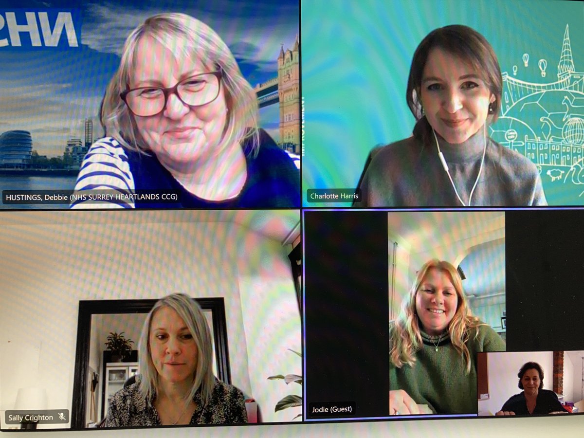 Great to meet <a href="/NHSEngland/">NHS England</a> Carers regional leads this morning. Inspiring conversations about the importance of good #EOL care on #InternationalWomensDay2022  
<a href="/LizPryor3/">Liz Pryor</a> <a href="/DeardsJodie/">#CarersLeadEoE_NHSE</a> <a href="/DebbieHustings/">#Hellomynameis Debbie (she/her)</a> <a href="/CHarris_QI/">Charlotte Harris</a> <a href="/SallyCrighton/">Sally Crighton</a> (sorry to miss you in the pic @CampbellMcNeil1)