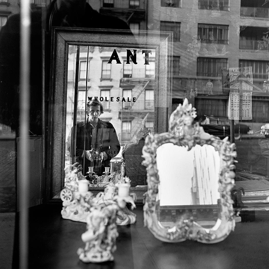 mubi's tweet photo. Vivian Maier, self-portraits, 1953 — 1961. https://t.co/6fUjpi4B2Q