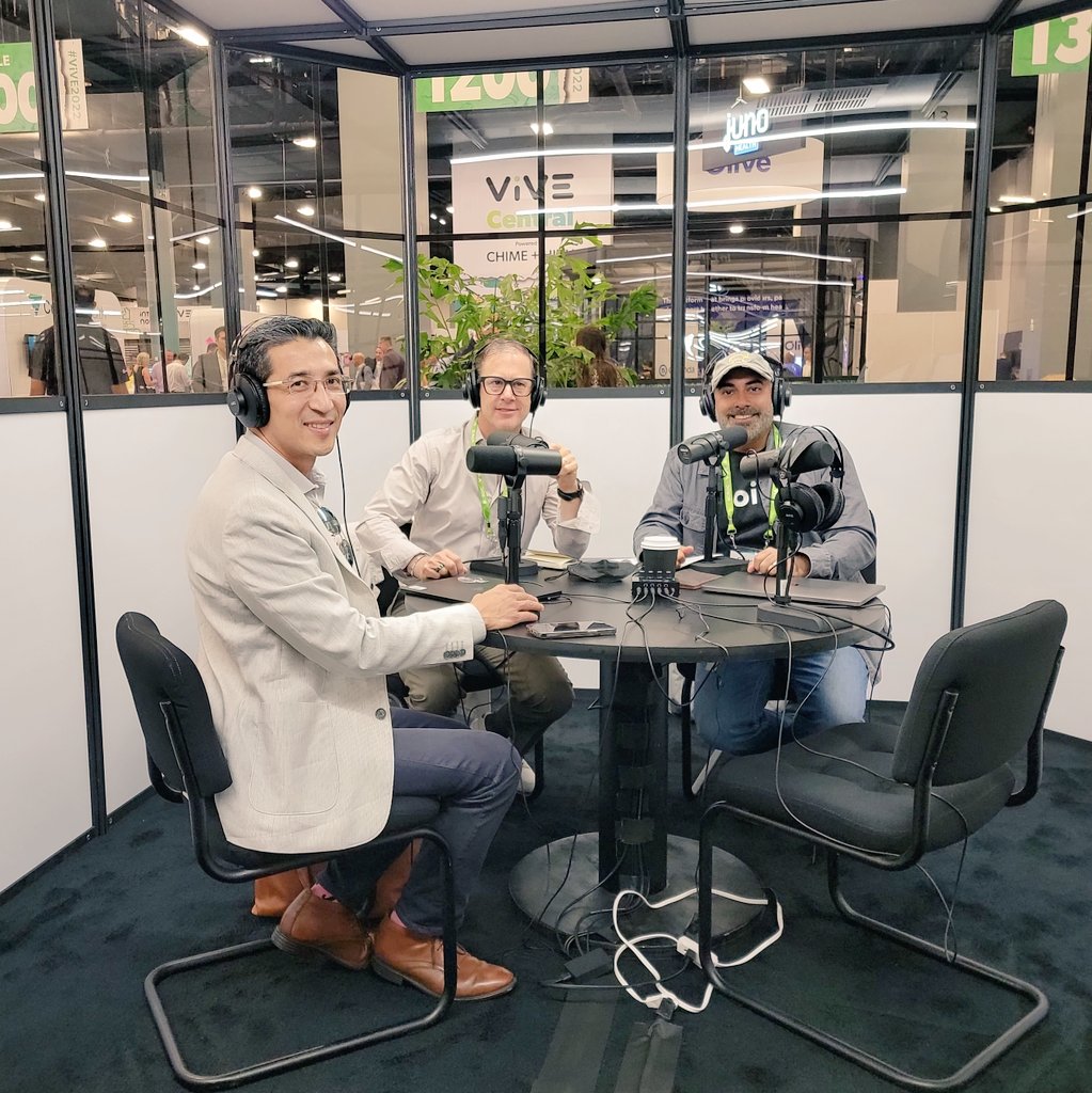 Exploring the 'not new normal' w/ @RasuShrestha & @DrShlain on the official VIVE podcast as we rebundle our broken and fragmented pseudo-system.#ViVE2022