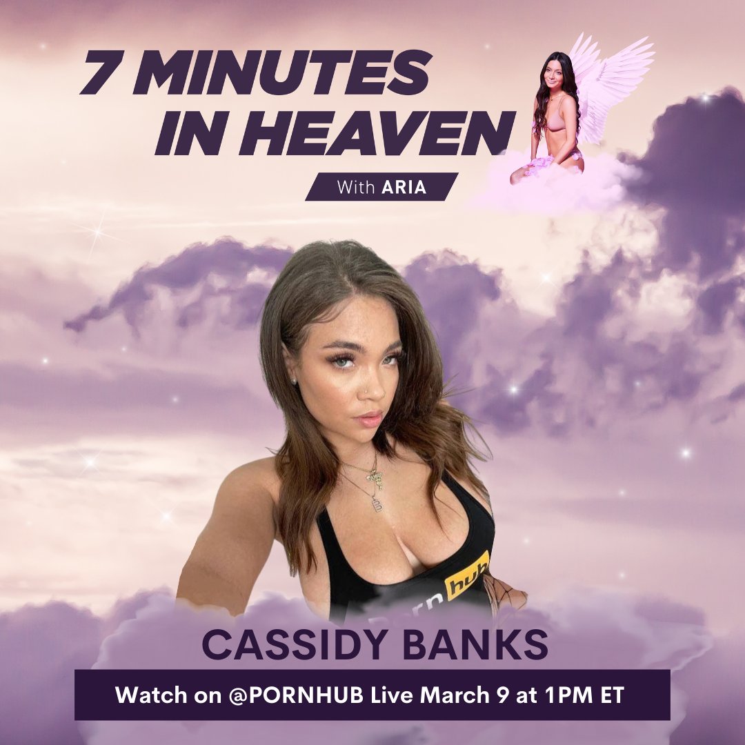 Tune in tomorrow for my “7 Minutes In Heaven” with @Iamcassbanks on Pornhub’s Instagram Live at 1pm 