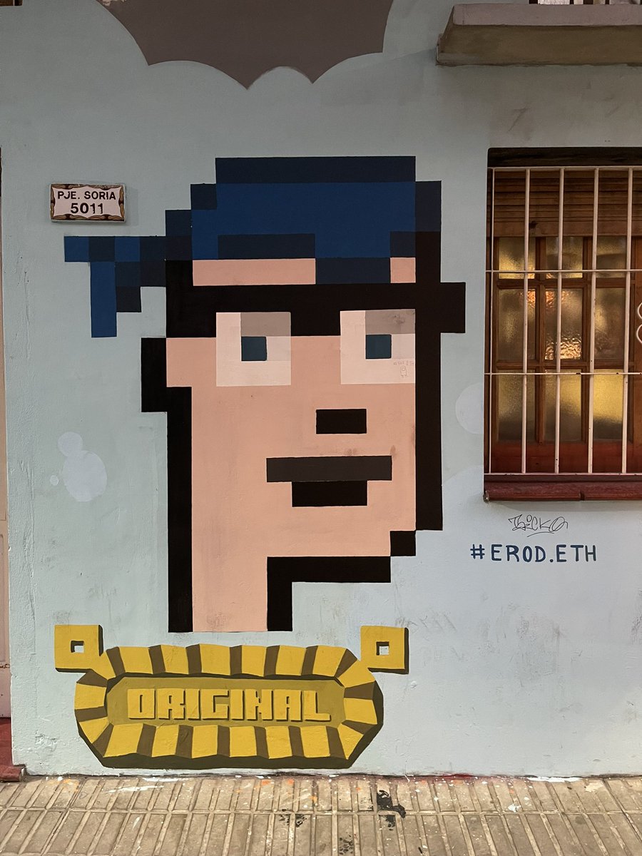 spennyverse's tweet photo. It’s not just the apes, we also have some punks in Palermo. 

@erod_eth #cryptopunks @thecryptopunks https://t.co/i9ASrSuv2K