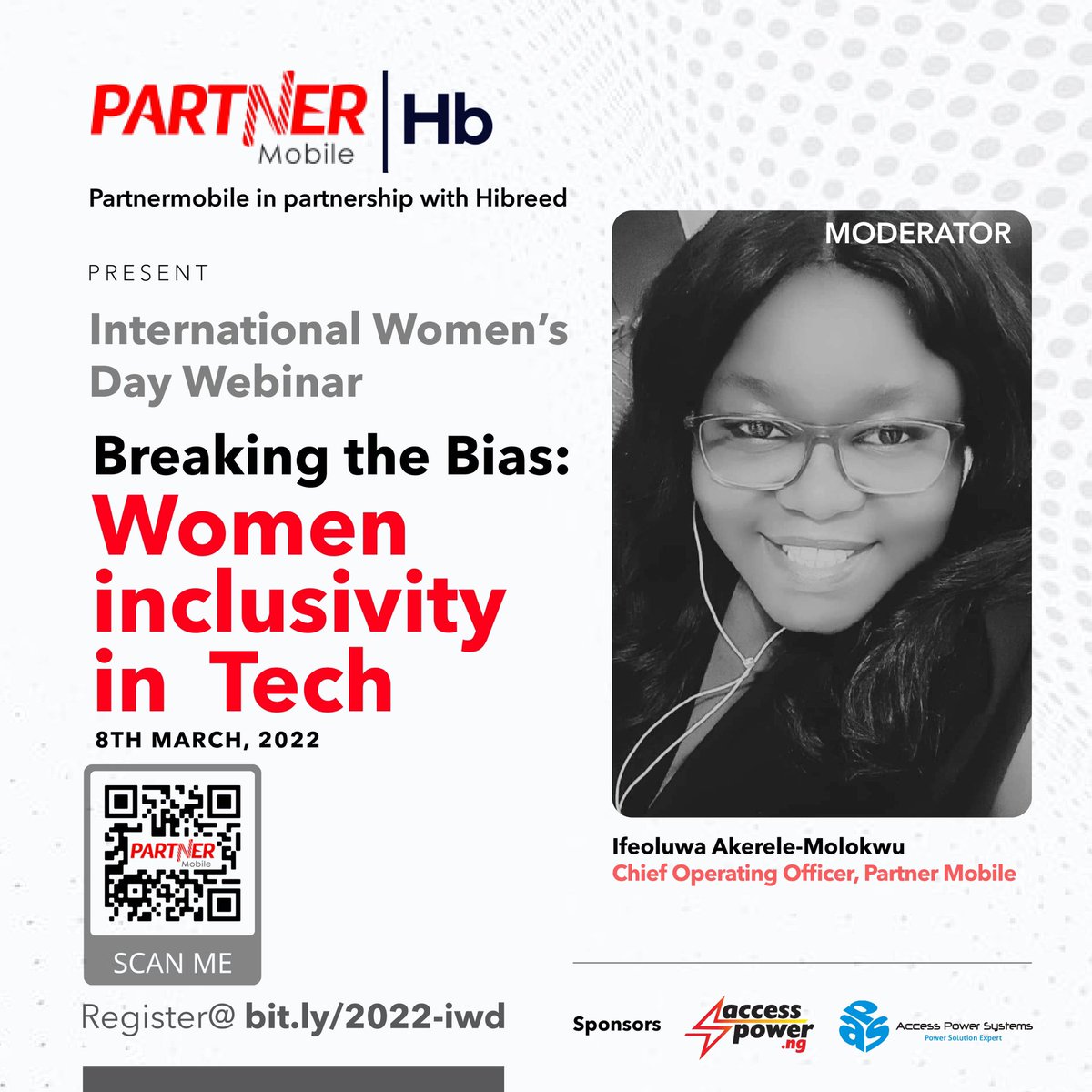 SamoraFortune's tweet photo. 30mins before kick off time for #PartnerIWD2022 powered by @PartnerMobile_ .

If you’re a lady studying any STEM Course; or working in a Tech related establishment or work setting, you need not miss this. 
 The message is strong - BREAKING THE BIAS! 

See next tweet https://t.co/JrG6xFsVBR
