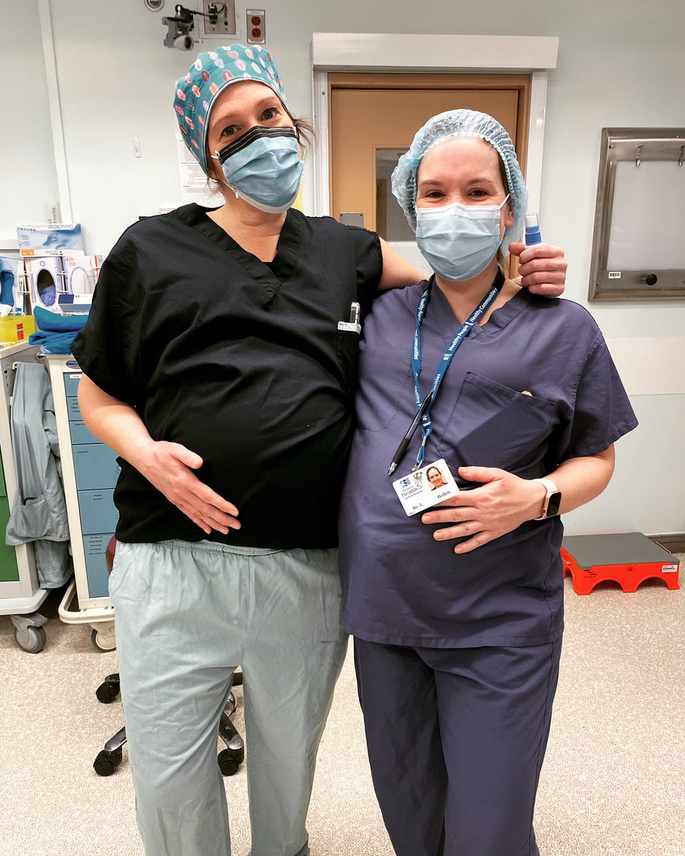 sslipp's tweet photo. Happy International Women’s Day - so fun to work with these inspirational super skilled and very pregnant surgeons!  💪👏💕 @WesternHealthNL #InternationalWomensDay2022 https://t.co/unQsaD8yTI
