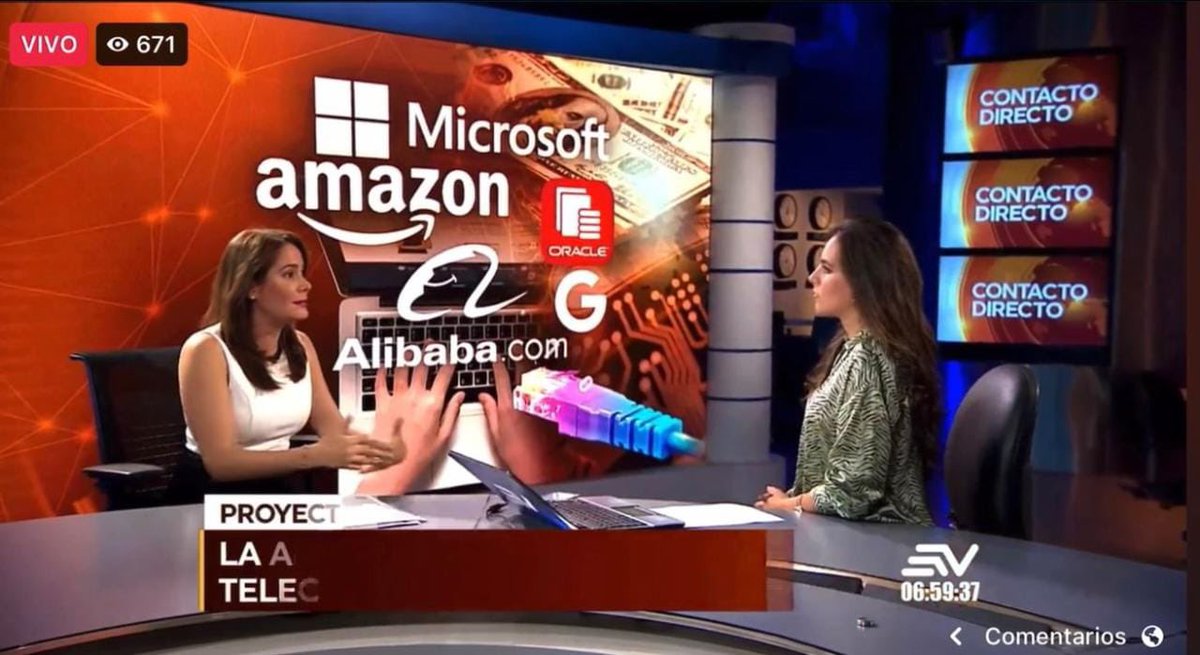 vmaino's tweet photo. La Ley #InversiónPorElEmpleo facilitará la transformación digital con inversión en nuevas tecnologías, Comercio Electrónico y llegada de empresas internacionales. Estos temas abordamos hoy con @ESTEFANIESPIN en @ecuavisa. https://t.co/2UfqpZ5gt9