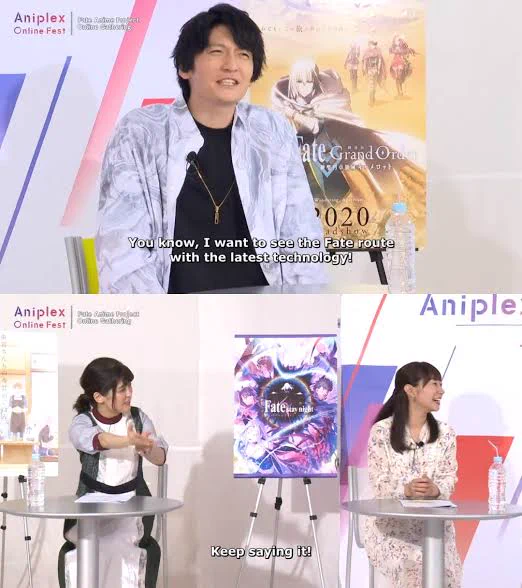 @ufotable @Fate_SN_Anime @ufotable @TMitterOfficial @aniplexUSA @animetv_jp @animejapan_aj @ufotable_ws_g @ufotablecinema @aniplex_event @aniplex_plus @fate15th @FateStayNightUS @tmcomicA
お願いしますリメイク セイバールート
Please adaptation fate stay night saber route by ufotable for us. 