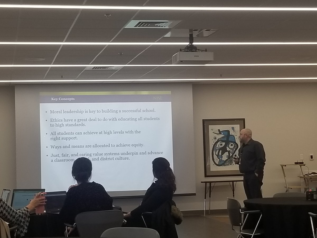 @Dr_AdamStephens leading NISL unit 10 about Ethical Leadership for Equity.  Check out key concept #3!  Are students in your school given the right supports so they can achieve at high levels? #kidsdeserveit