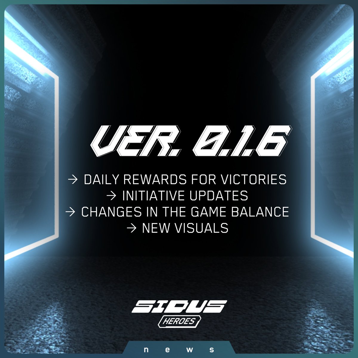 galaxy_sidus's tweet photo. 🔖 Patch Note ver. 0.1.6!  Featuring:

👌new rewards for victories
👌initiative updates
👌changes in the game balance
👌new visuals 
👍and more! 

Find here: https://t.co/JFZAuxLOcV

#sidus #P2E #gamedevelopment #Metaverse https://t.co/2L2h0NlxSP