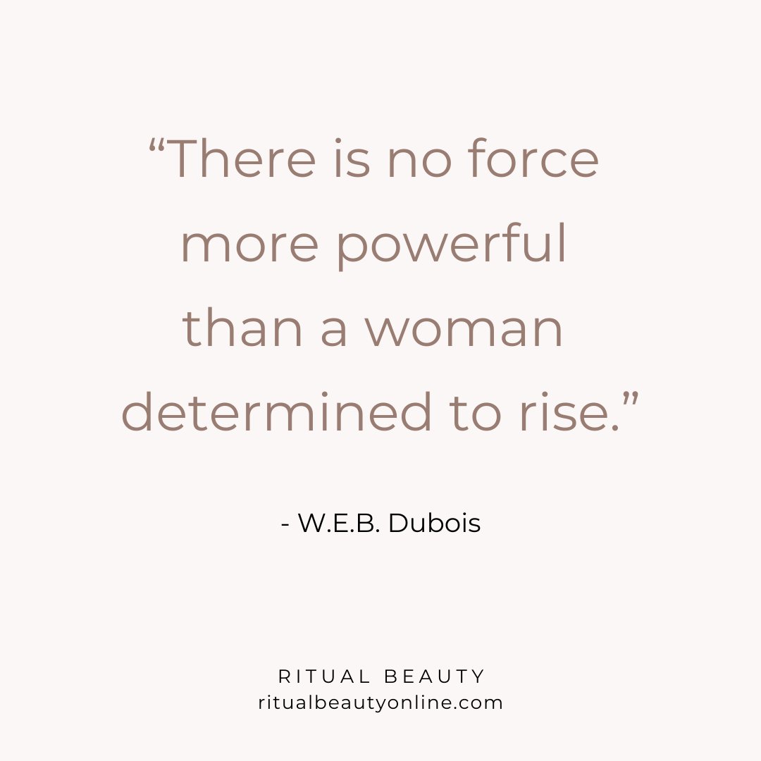 ritualbeautyco's tweet photo. “There is no force more powerful than a woman determined to rise.” –W.E.B. Dubois

Let us all rise together!

Happy International Women's Day!

#internationalwomensday https://t.co/8hW17lvFRG
