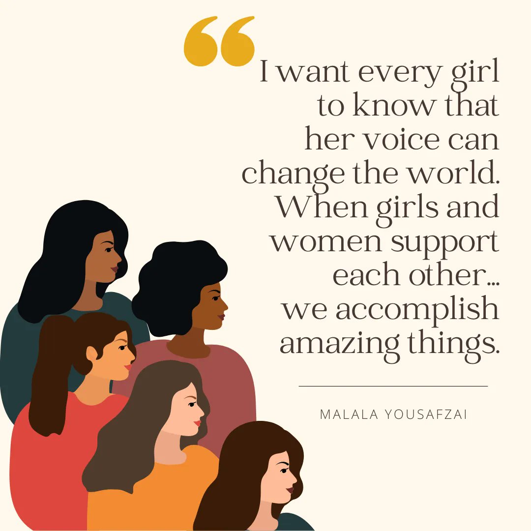 MCIE on X: ""I want every girl to know that her voice can change the world.  When girls and women support each other... we accomplish amazin