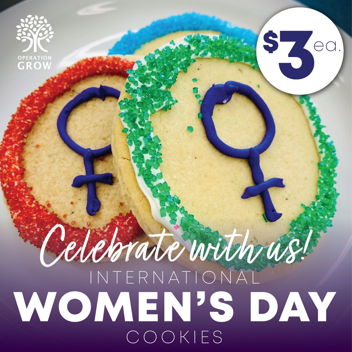 Operation_Grow's tweet photo. Celebrate International Women's Day with us! Pick up some cookies for your the women in your life. $3 each. 436 Bay Street, Midland #operationgrow #womensday https://t.co/CsCAKNYsds