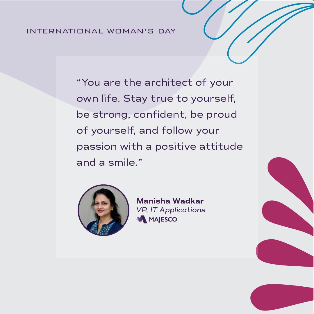 Happy International Women's Day! #Majesco is proud to have so many intelligent and creative women in leadership roles! Tag a woman that you admire below! #IWD2022