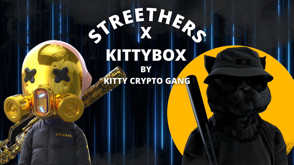 streethers's tweet photo. 🏆 STREETHERS X KITTY CRYPTO GANG 🏆

Congrats to our friends over at KCG for a successful staking launch 🙌🏽

🎁3X Streethers WL 

Enter
1️⃣ RT &amp; Tag 3 frens
2️⃣ Follow @streethers @KittyBoxByKCG &amp; @KittyCryptoGang
3️⃣ ✍🏽 Discord name👇

24 hours

#NFTCommunity #NFTGiveaway #NFTdrop https://t.co/SIKfO0Avq0