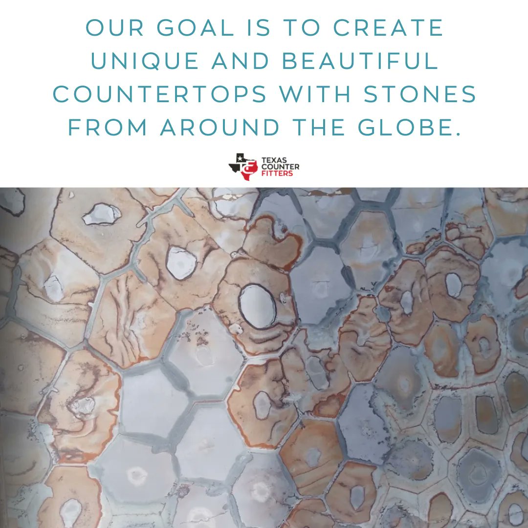 TCF_Countertops's tweet image. Unique and beautiful are the names of our game! We have relationships with the best natural &amp;amp; engineered stone factories in the world and can give you access to over 200,000 slabs and over 2,000 colors of natural and engineered stone. 
#dfwdesign